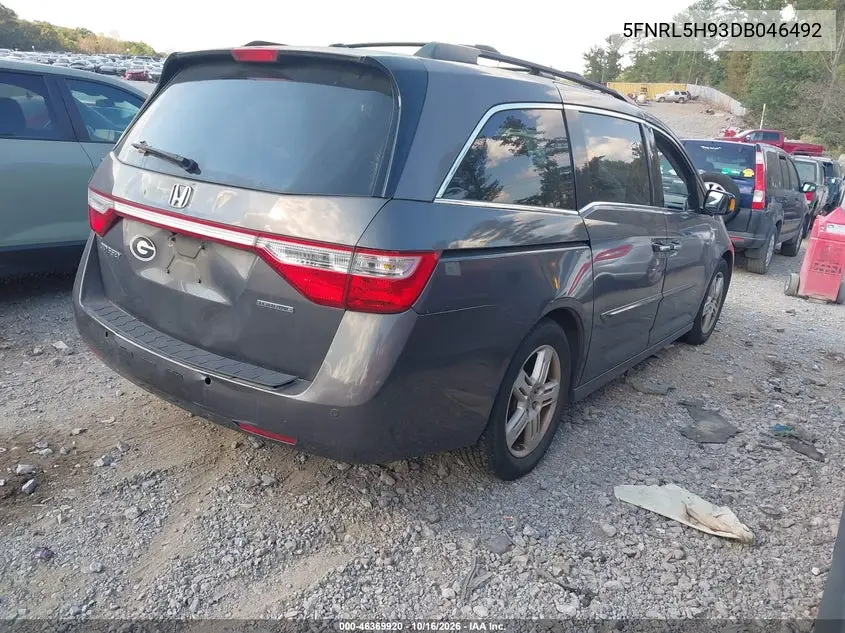 2013 HONDA ODYSSEY VIN 5FNRL5H93DB046492 — фото 4