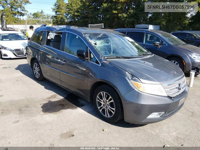 HONDA ODYSSEY 2013, VIN 5FNRL5H67DB057596