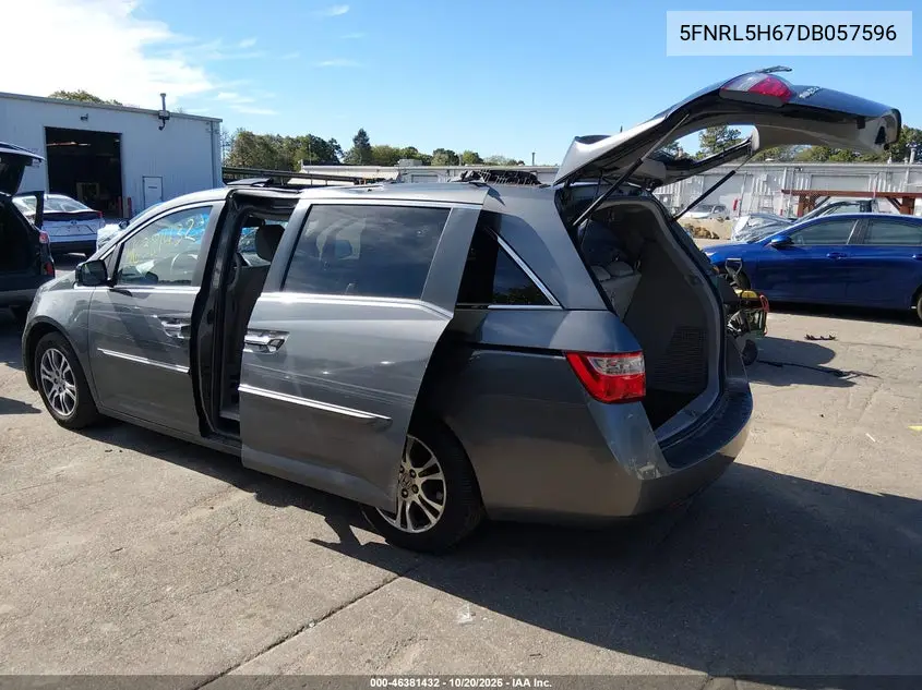 2013 HONDA ODYSSEY VIN 5FNRL5H67DB057596 — фото 3