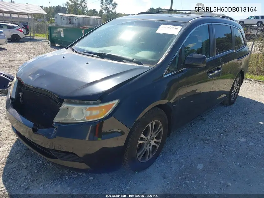 2013 HONDA ODYSSEY VIN 5FNRL5H60DB013164 — фото 2