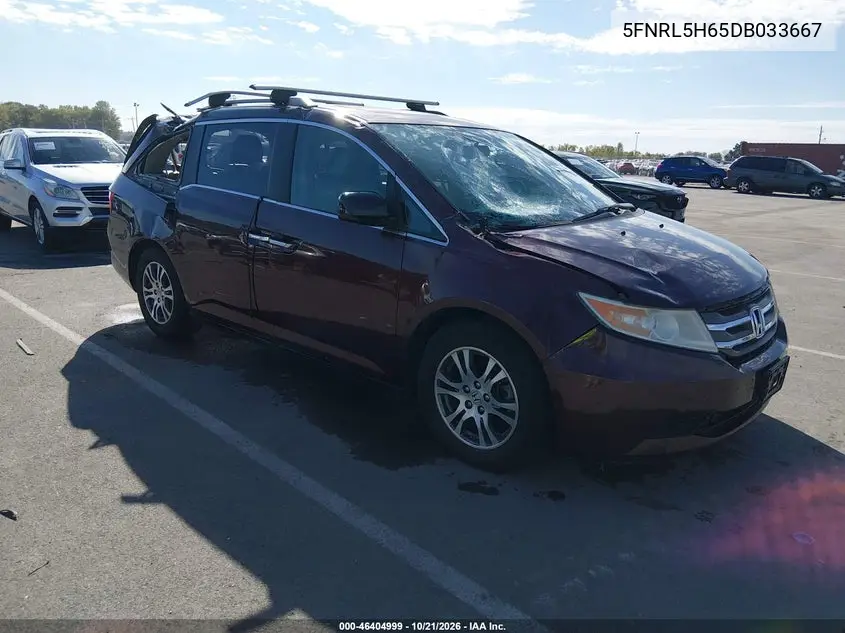HONDA ODYSSEY 2013, VIN 5FNRL5H65DB033667