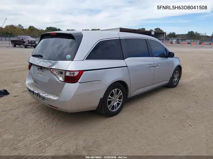 2013 HONDA ODYSSEY VIN 5FNRL5H63DB041508 — фото 4