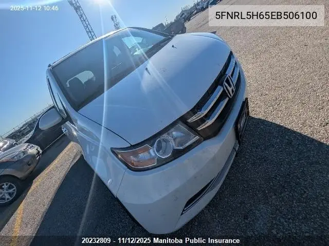 HONDA ODYSSEY 2014, VIN 5FNRL5H65EB506100