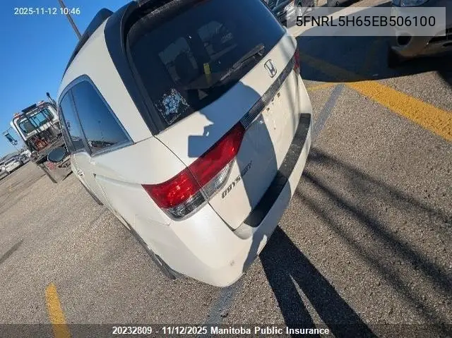 2014 HONDA ODYSSEY VIN 5FNRL5H65EB506100 — фото 3