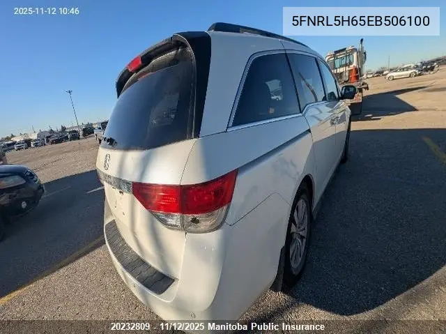 2014 HONDA ODYSSEY VIN 5FNRL5H65EB506100 — фото 4