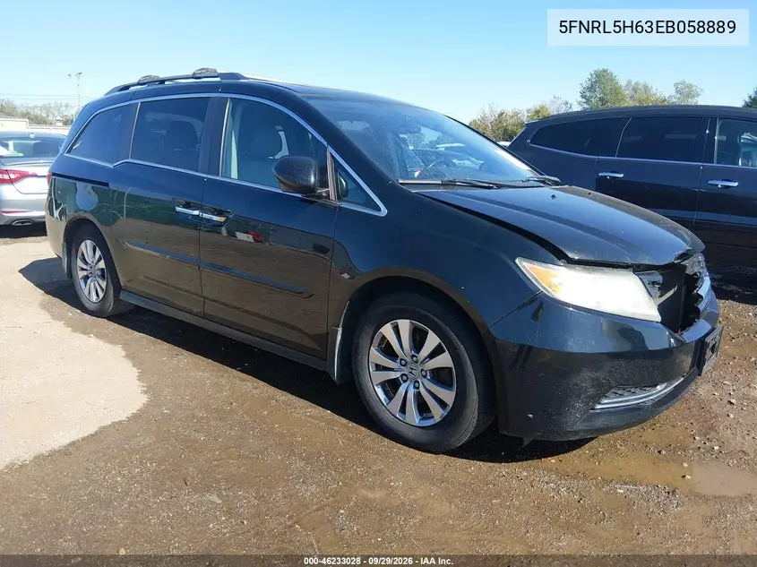 HONDA ODYSSEY 2014, VIN 5FNRL5H63EB058889