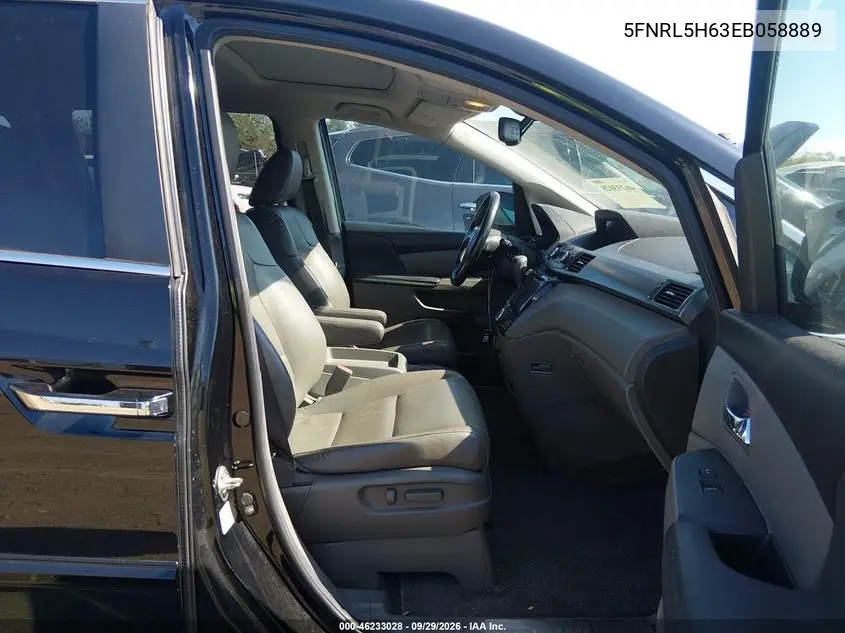 2014 HONDA ODYSSEY VIN 5FNRL5H63EB058889 — фото 5