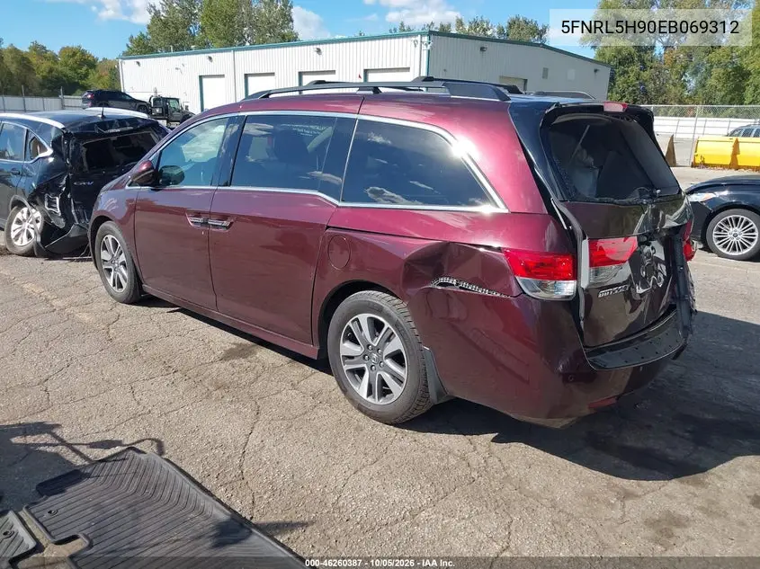 2014 HONDA ODYSSEY VIN 5FNRL5H90EB069312 — фото 3