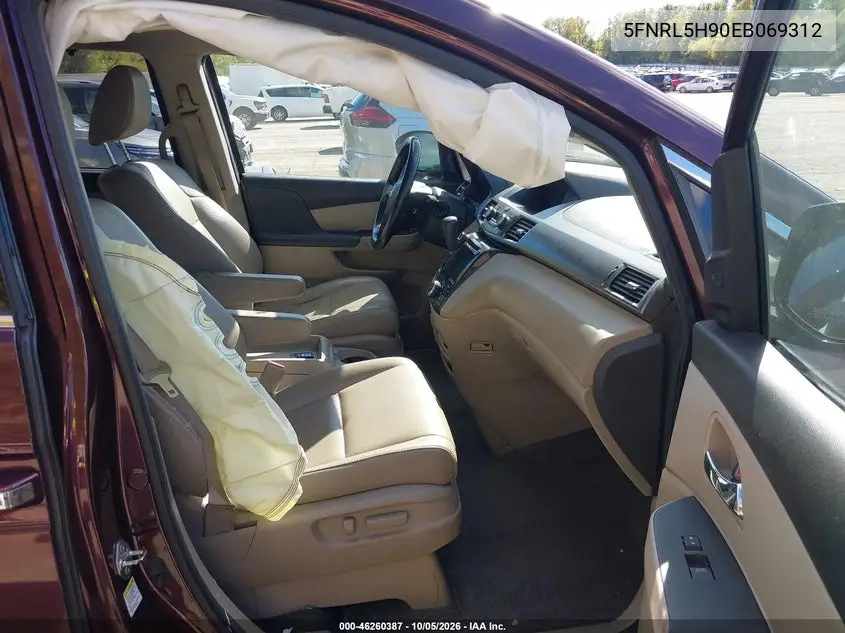 2014 HONDA ODYSSEY VIN 5FNRL5H90EB069312 — фото 5