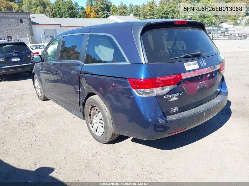 2014 HONDA ODYSSEY VIN 5FNRL5H26EB013068 — фото 3