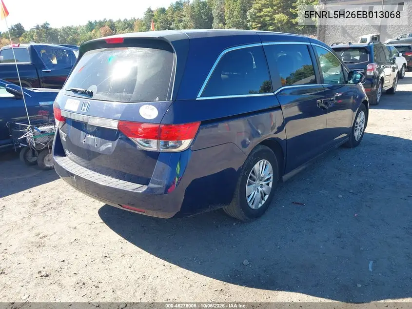 2014 HONDA ODYSSEY VIN 5FNRL5H26EB013068 — фото 4