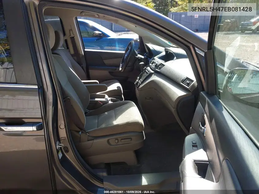 2014 HONDA ODYSSEY VIN 5FNRL5H47EB081428 — фото 5