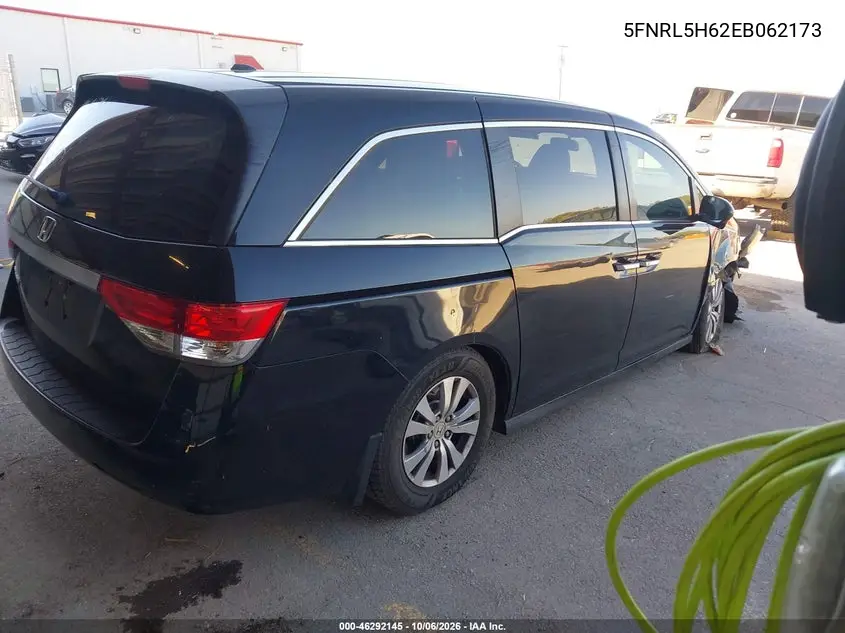 2014 HONDA ODYSSEY VIN 5FNRL5H62EB062173 — фото 4