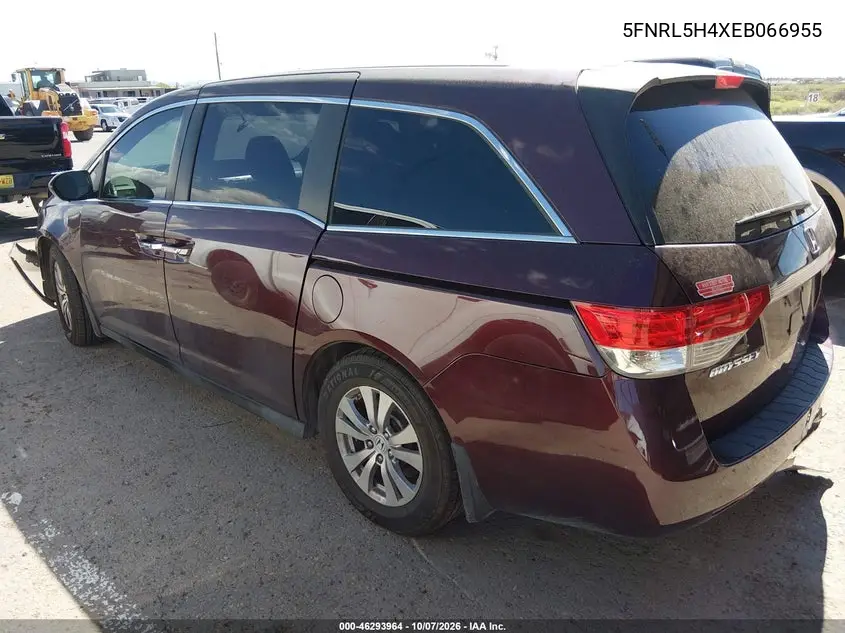 2014 HONDA ODYSSEY VIN 5FNRL5H4XEB066955 — фото 3