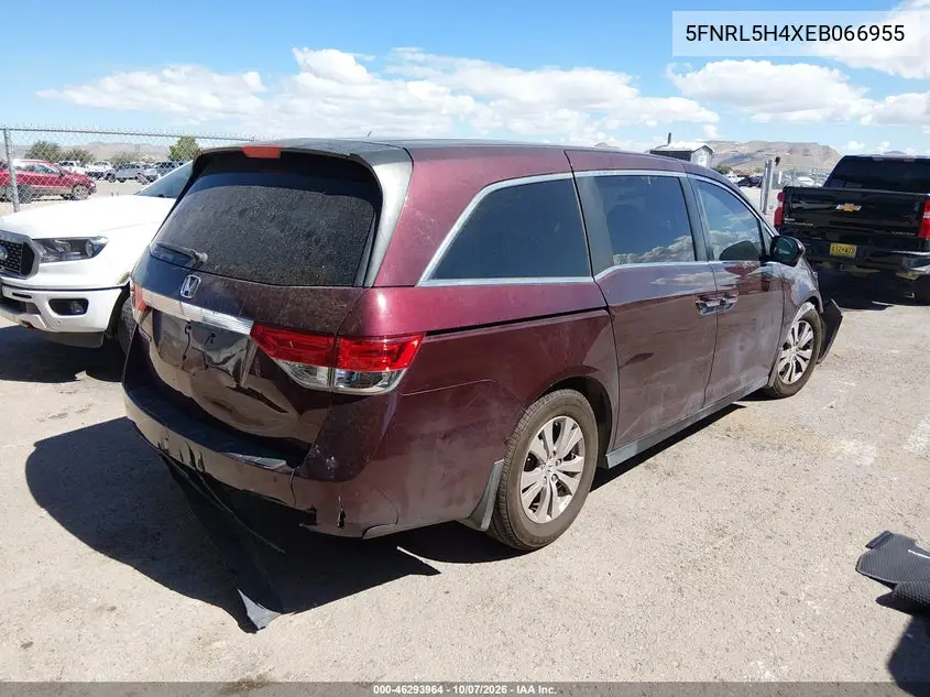 2014 HONDA ODYSSEY VIN 5FNRL5H4XEB066955 — фото 4