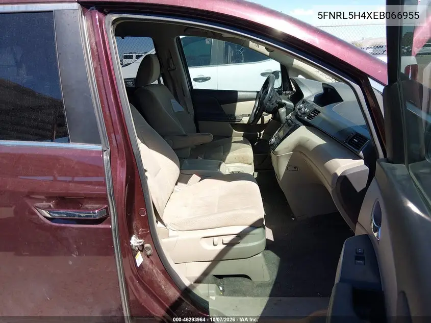 2014 HONDA ODYSSEY VIN 5FNRL5H4XEB066955 — фото 5