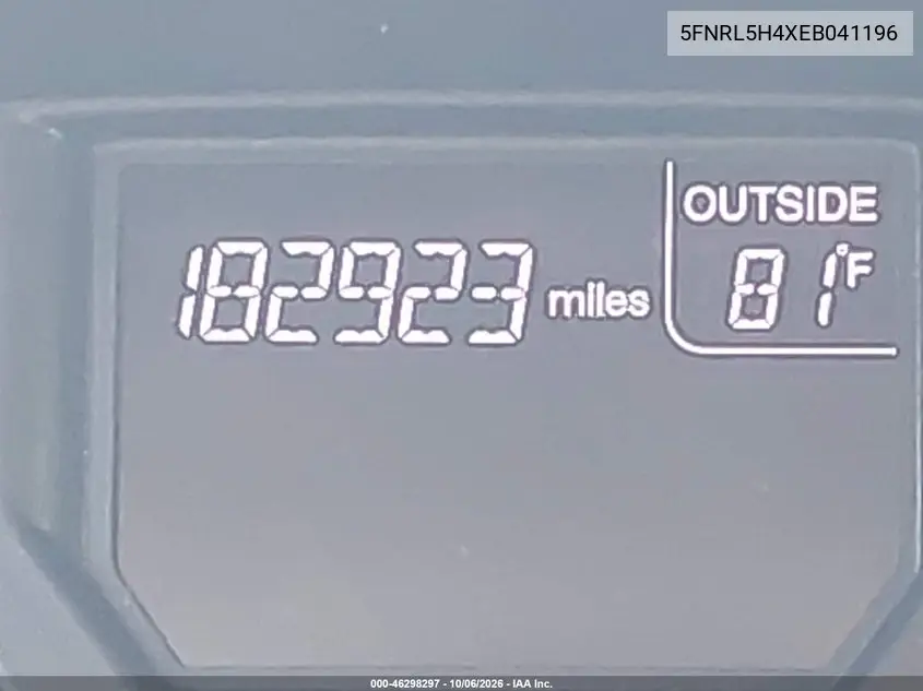 2014 HONDA ODYSSEY VIN 5FNRL5H4XEB041196 — фото 16