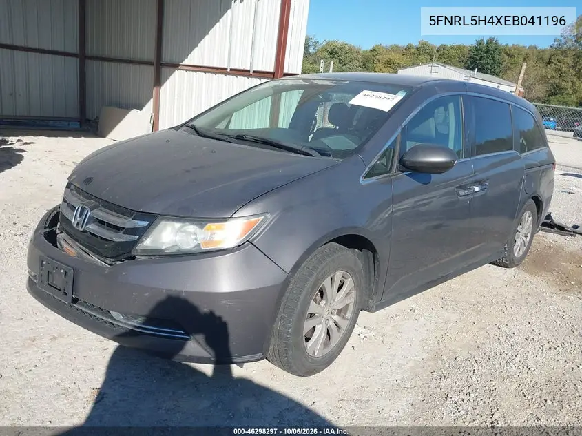 2014 HONDA ODYSSEY VIN 5FNRL5H4XEB041196 — фото 2