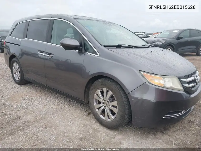 HONDA ODYSSEY 2014, VIN 5FNRL5H62EB015628