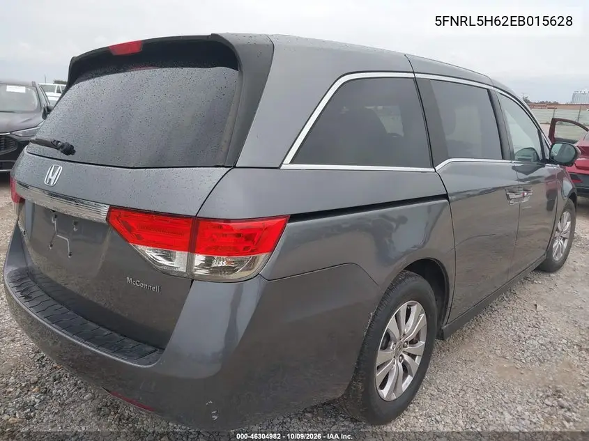 2014 HONDA ODYSSEY VIN 5FNRL5H62EB015628 — фото 4