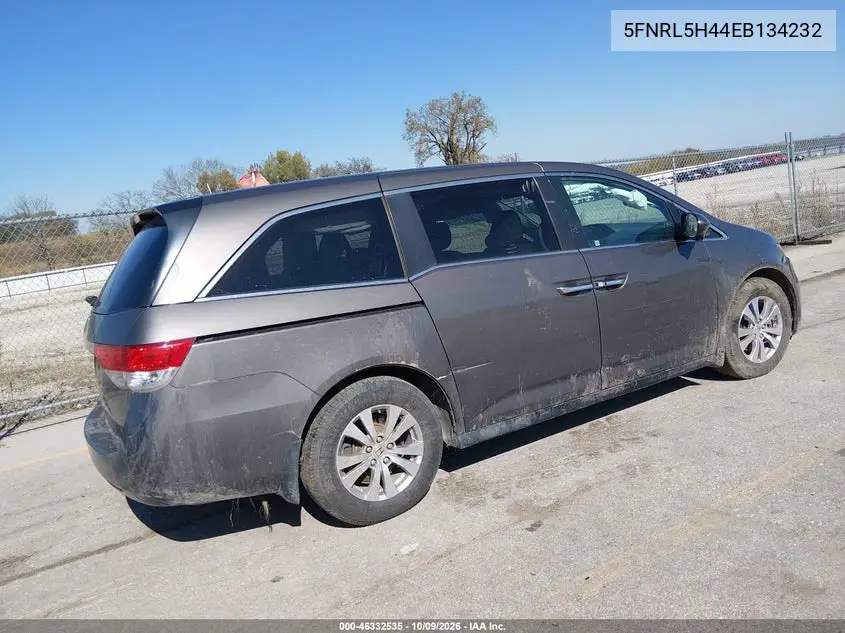 2014 HONDA ODYSSEY VIN 5FNRL5H44EB134232 — фото 4