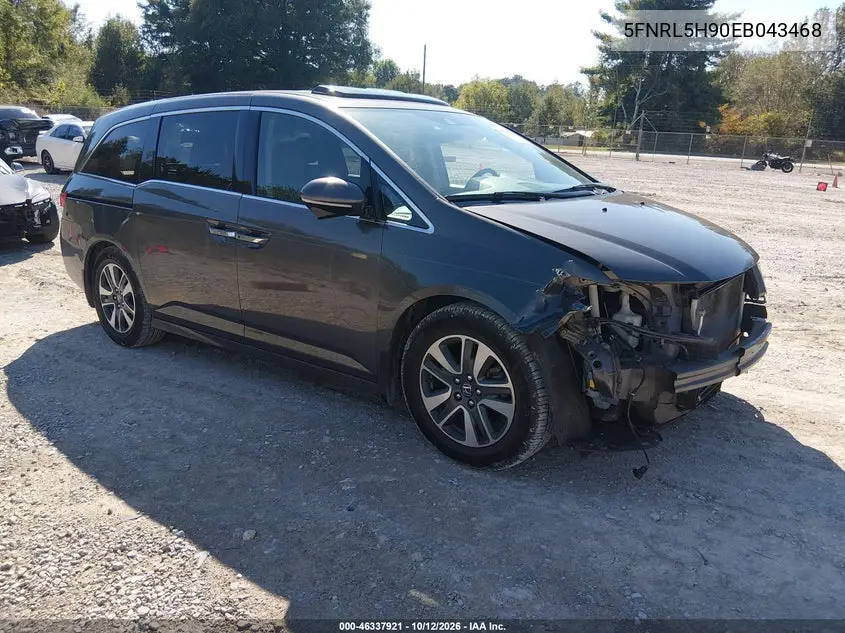 HONDA ODYSSEY 2014, VIN 5FNRL5H90EB043468