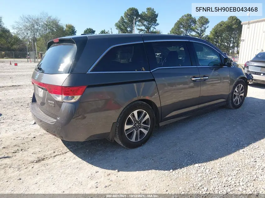 2014 HONDA ODYSSEY VIN 5FNRL5H90EB043468 — фото 4