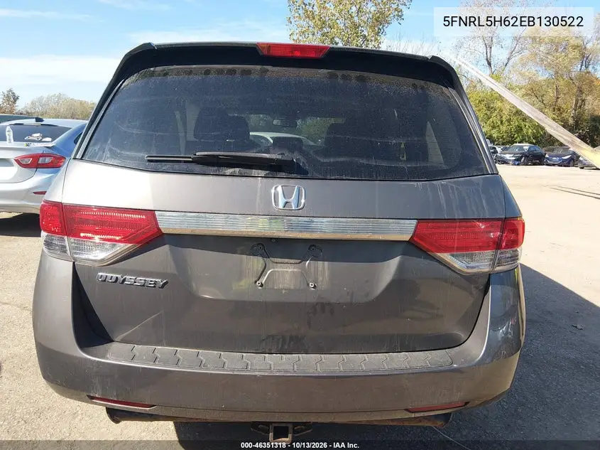 2014 HONDA ODYSSEY VIN 5FNRL5H62EB130522 — фото 16