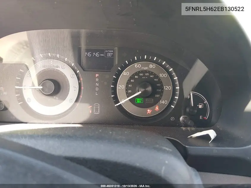 2014 HONDA ODYSSEY VIN 5FNRL5H62EB130522 — фото 7