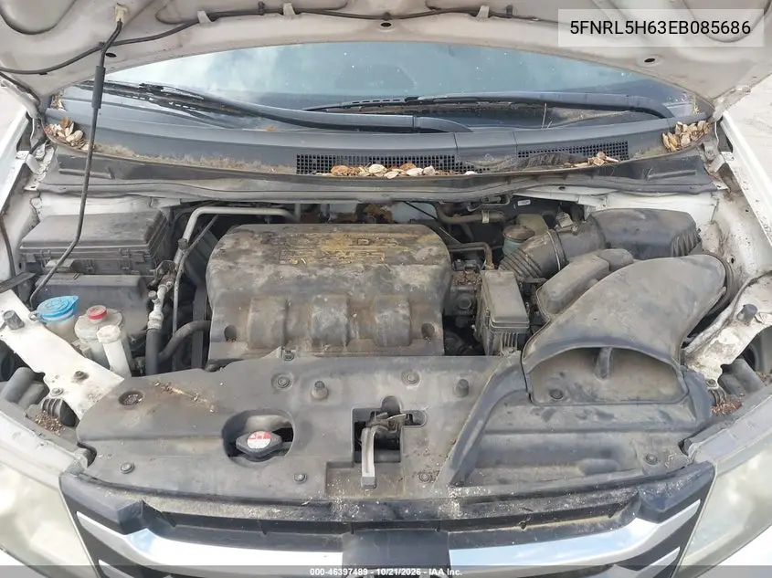 2014 HONDA ODYSSEY VIN 5FNRL5H63EB085686 — фото 10
