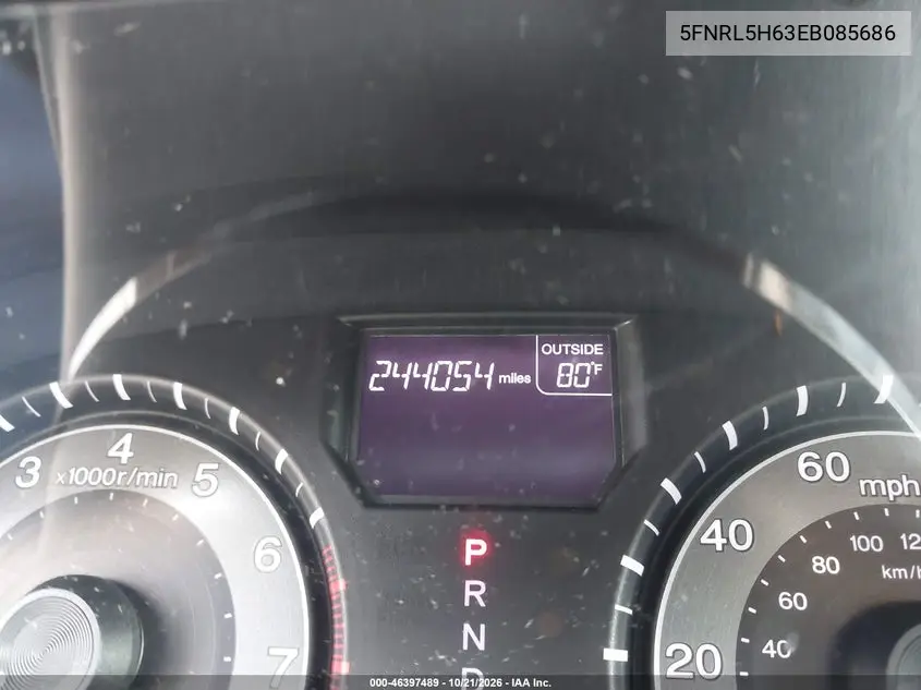 2014 HONDA ODYSSEY VIN 5FNRL5H63EB085686 — фото 15