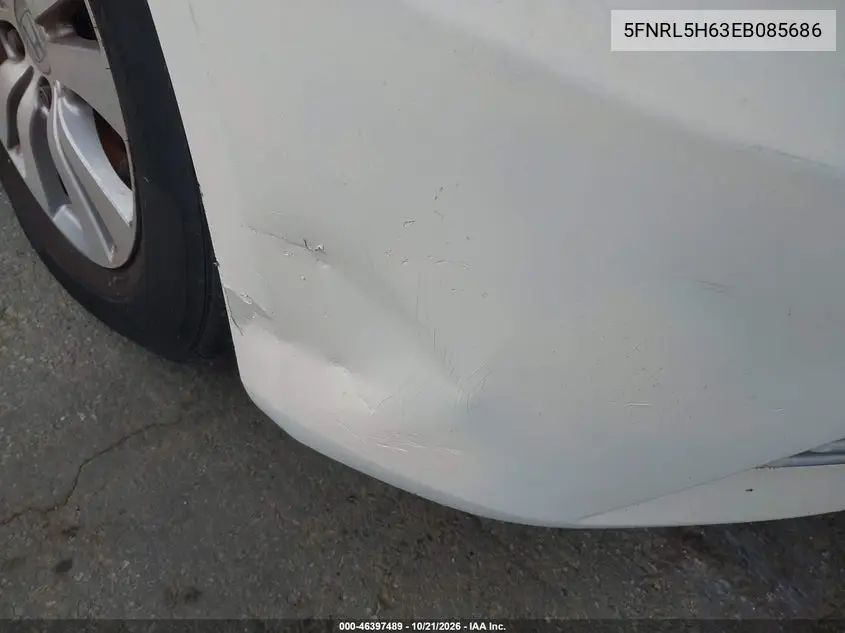 2014 HONDA ODYSSEY VIN 5FNRL5H63EB085686 — фото 6