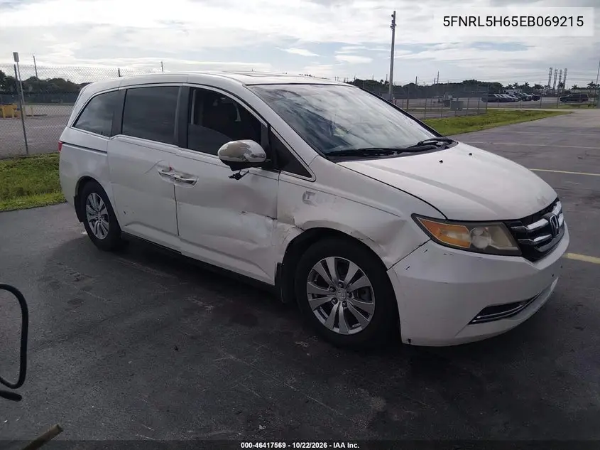 HONDA ODYSSEY 2014, VIN 5FNRL5H65EB069215