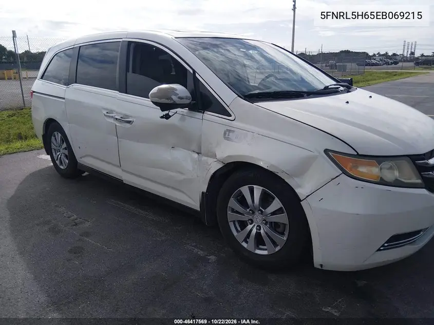 2014 HONDA ODYSSEY VIN 5FNRL5H65EB069215 — фото 6