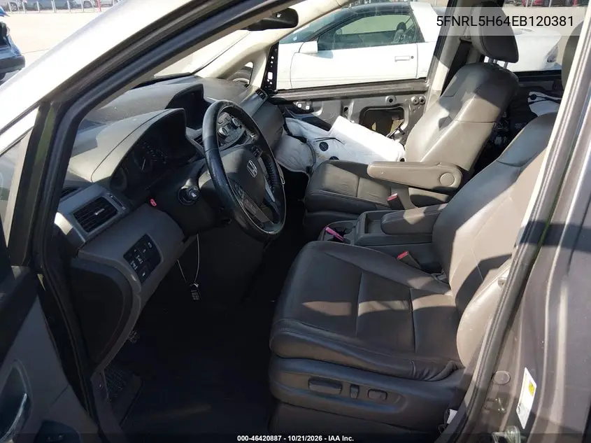 2014 HONDA ODYSSEY VIN 5FNRL5H64EB120381 — фото 5