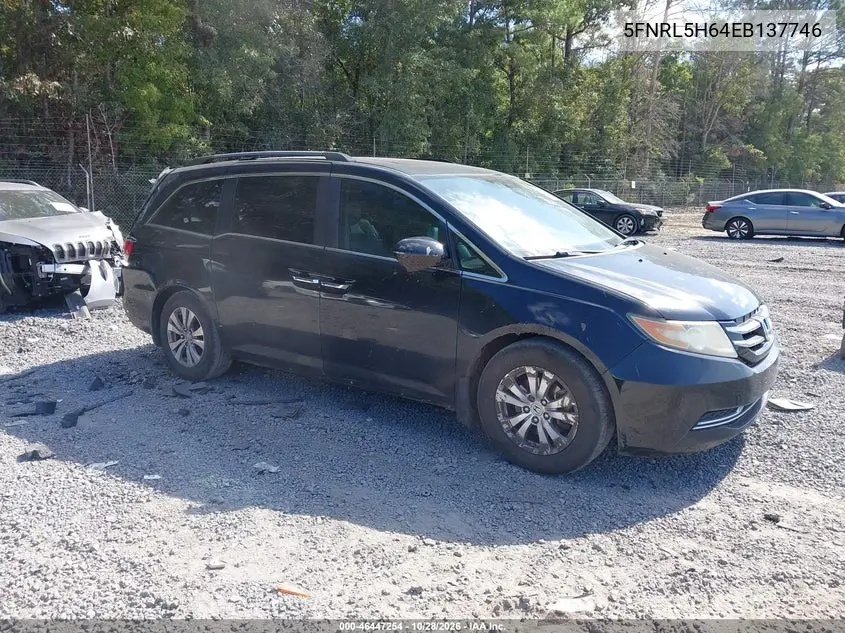 HONDA ODYSSEY 2014, VIN 5FNRL5H64EB137746