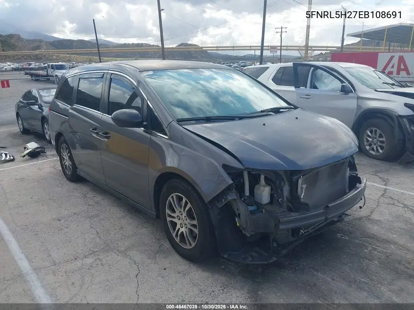 HONDA ODYSSEY 2014, VIN 5FNRL5H27EB108691