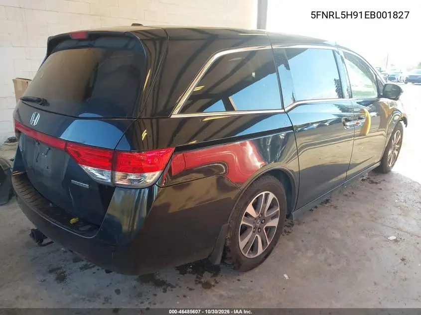 2014 HONDA ODYSSEY VIN 5FNRL5H91EB001827 — фото 4