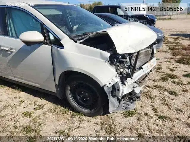 HONDA ODYSSEY 2015, VIN 5FNRL5H42FB505566