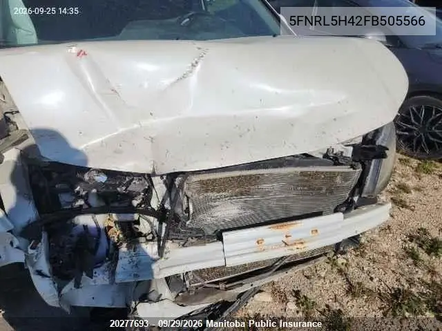 2015 HONDA ODYSSEY VIN 5FNRL5H42FB505566 — фото 10