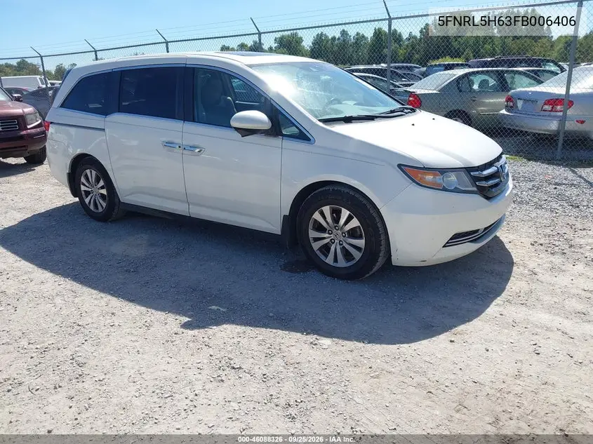 HONDA ODYSSEY 2015, VIN 5FNRL5H63FB006406