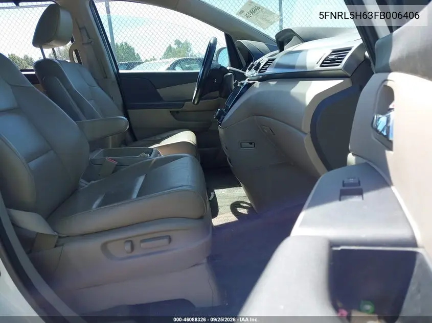 2015 HONDA ODYSSEY VIN 5FNRL5H63FB006406 — фото 5