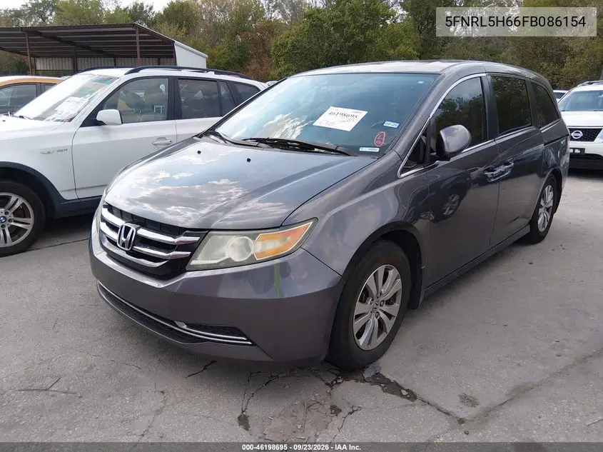 2015 HONDA ODYSSEY VIN 5FNRL5H66FB086154 — фото 2