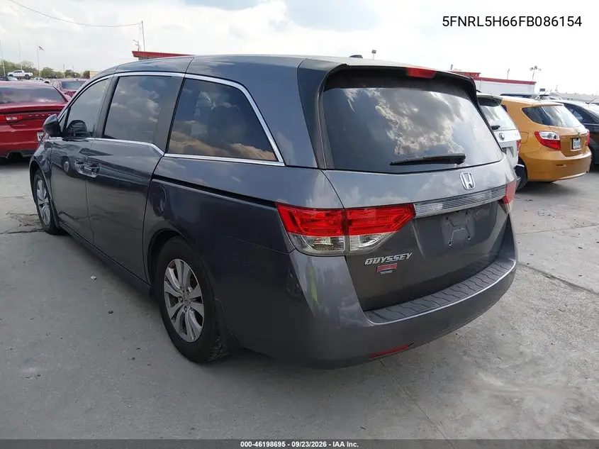 2015 HONDA ODYSSEY VIN 5FNRL5H66FB086154 — фото 3