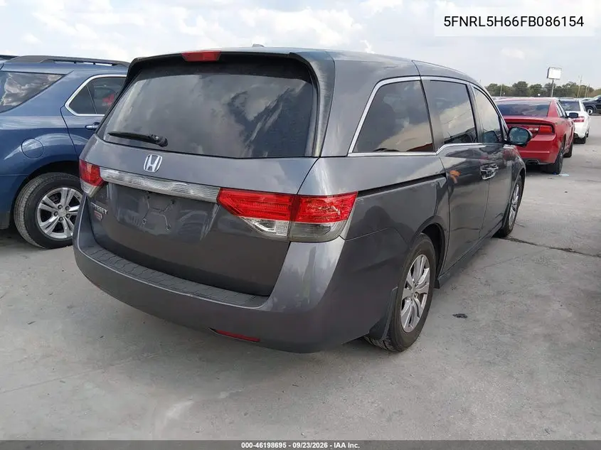 2015 HONDA ODYSSEY VIN 5FNRL5H66FB086154 — фото 4