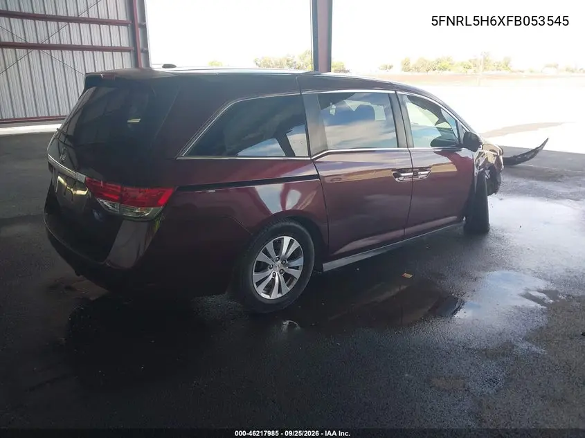 2015 HONDA ODYSSEY VIN 5FNRL5H6XFB053545 — фото 4
