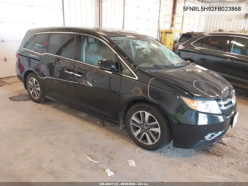 HONDA ODYSSEY 2015, VIN 5FNRL5H92FB023868