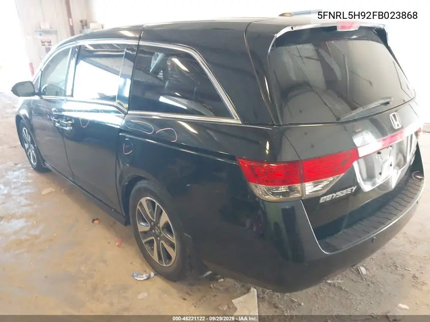 2015 HONDA ODYSSEY VIN 5FNRL5H92FB023868 — фото 3