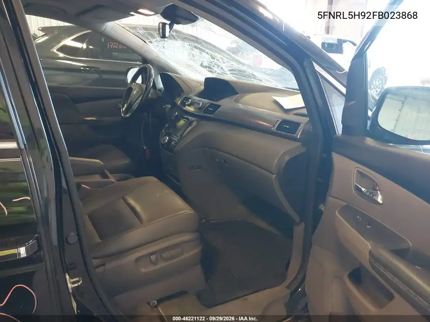 2015 HONDA ODYSSEY VIN 5FNRL5H92FB023868 — фото 5