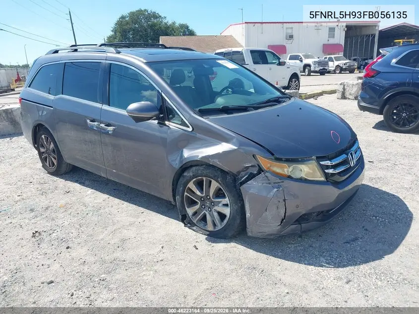 HONDA ODYSSEY 2015, VIN 5FNRL5H93FB056135
